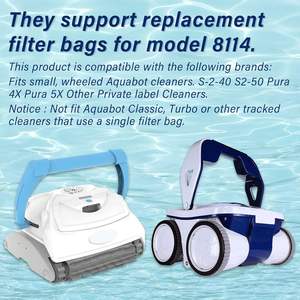 Bolsa de filtro fino para piscina Aquabot 8114, para S-2-40 S2-50 Pura 4X 5X, filtro de malla, pieza de repuesto para filtro de líquidos - Product Image 4