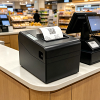 Imprimante thermique directe 80 mm pour l'impression de reçus dans les supermarchés, restaurants et commerces de détail, avec interface USB, en stock
