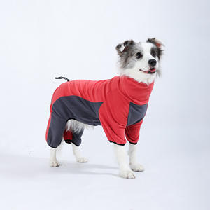 Manteau en polaire polaire pour la protection contre le froid hivernal pour les chiens <span class=keywords><strong>Border</strong></span> <span class=keywords><strong>Collie</strong></span> et Golden Retriever - Vêtements à quatre pattes, design de loisirs, coupe-vent - Product Image 4