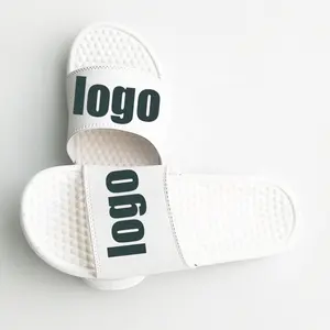 2022廉价批发拖鞋女士印花3D品牌定制标志人字拖按摩鞋底个性化女士拖鞋