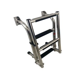Échelle de bateau en acier inoxydable 2+2 pliable pour la modernisation et la mise à niveau des équipements marins - Product Image 2
