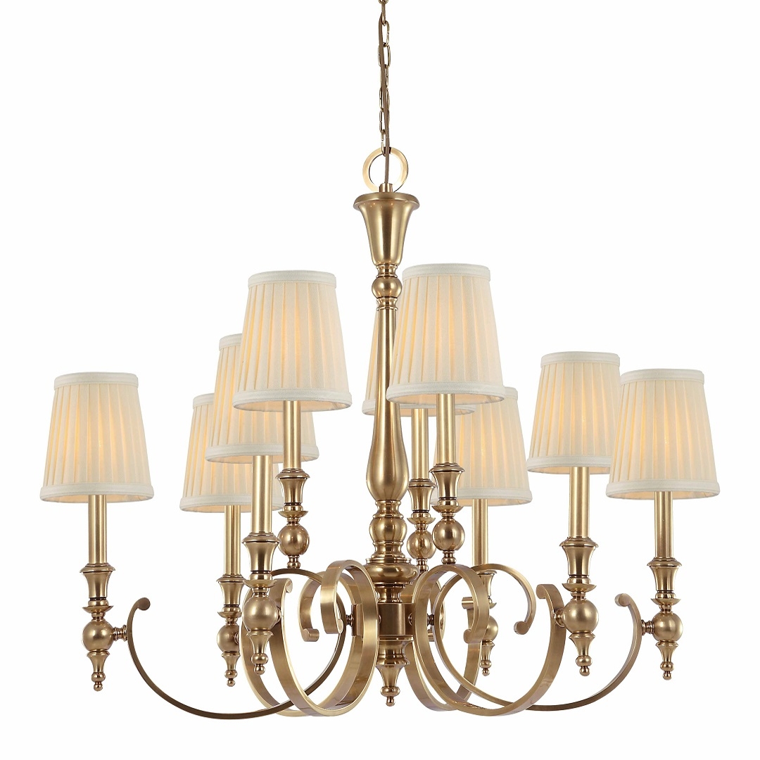 Brass+White / 6+3 Heads:D 90 x H 75cm