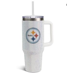 Personalisierter Philadelphia Eagles Bling Isolierbecher Reisebecher Game Day <span class=keywords><strong>Tumbler</strong></span> 40oz mit Strohhalm-Deckel Büro Auto Kaffeebecher - Product Image 2