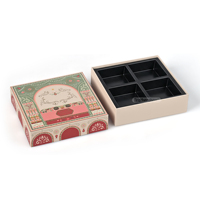 Scatola di Design Personalizzata per Cioccolato e Dessert, in Cartone Rigido con Coperchio e Base, con Inserto, per Confezionamento Alimentare