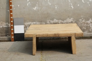 <span class=keywords><strong>Table</strong></span> <span class=keywords><strong>basse</strong></span> en <span class=keywords><strong>bois</strong></span> massif style Antique, offre spéciale, décolorée, en <span class=keywords><strong>bois</strong></span> massif, style carré rustique naturel - Product Image 4