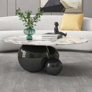 Factory Directly Stainless Steel Frame Coffee Table Gold Coffee Table Marble