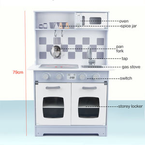 Jouets de <span class=keywords><strong>cuisine</strong></span> <span class=keywords><strong>en</strong></span> <span class=keywords><strong>bois</strong></span> rose pour enfants, ensemble de <span class=keywords><strong>cuisine</strong></span> pour faire semblant de cuisiner, ensemble de jeu avec son et lumière - Product Image 1