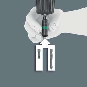 WERA - 05073420001 1/4 ''BiTorsion portabrocas universal (embalaje de autoservicio)-EAN 4013288099464 INSERTOS PARA ATORNILLADO - Product Image 5