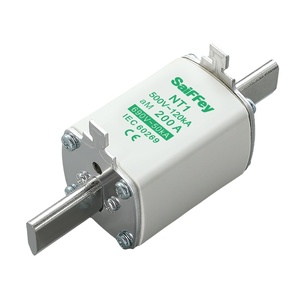 Fusible céramique rapide NT1 AC à lame de couteau 200A 500V/690V à haute capacité de coupure pour systèmes électriques basse tension - Product Image 1