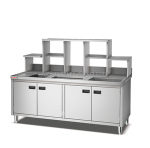 <span class=keywords><strong>Comptoir</strong></span> <span class=keywords><strong>de</strong></span> bar réfrigéré pour restaurant en acier inoxydable gris clair Wanchu, <span class=keywords><strong>banc</strong></span> <span class=keywords><strong>de</strong></span> travail, <span class=keywords><strong>comptoir</strong></span> <span class=keywords><strong>de</strong></span> bar congelé, cocktail - Product Image 5