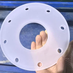 Arandela de acrílico transparente con ocho orificios para uso industrial, embalaje personalizado disponible - Product Image 1