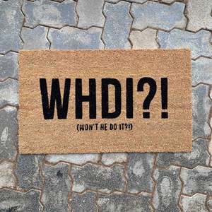 Tapis de porte en fibre de coco rectangulaire, motif alphabet fantaisie, antidérapant pour extérieur, nettoyage facile, fabriqué en Chine - Product Image 4