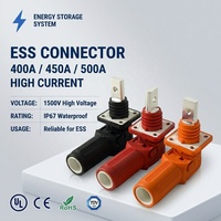 Connecteur haute tension 1500V 400A 450A mâle/femelle, borne de connexion rapide, connecteur de stockage d'énergie pour systèmes de stockage d'énergie solaire