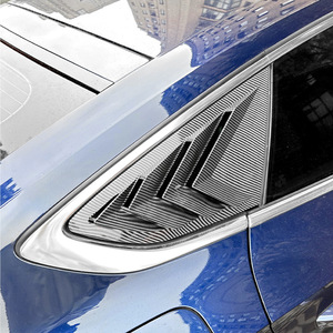 Autocollant de persienne de fenêtre Audi A5 S5 F5 Sportback, texture fibre de carbone, adhésif, 2017-2024, modification de décalcomanie automobile - Product Image 1