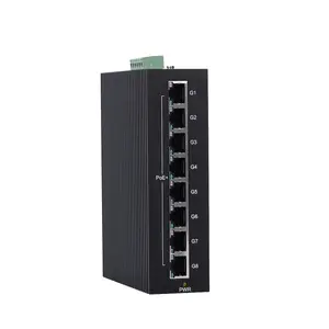 INMAX nhà sản xuất Din Rail cứng chế độ kép SFP lồng Lớp 2 thông minh công nghiệp Ethernet mạng PoE chuyển đổi