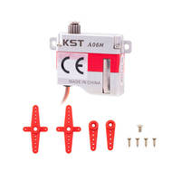 Moteur sans noyau Kst A06h à double roulement en alliage d'aluminium et engrenage en acier trempé F3k Glider 6.0v 1.4kgf.cm 0.11s