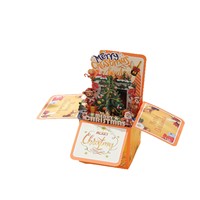 Nouvelle Décoration de Carte de Vœux 3D de Noël Transfrontalière, Décoration Cadeau de Noël, Accessoires de Fête des Fêtes