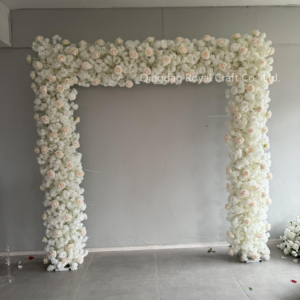 Groothandel 2.4 <span class=keywords><strong>Meter</strong></span> Vierkante Witte Bloemenboog Outdoor Bruiloft Boog Bloemen Boog Voor Bruiloft Achtergrond