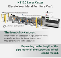 Mesin Pemotong Pipa Laser Fiber JQ LASER 1500W 2000W 3000W untuk Pipa Bulat dengan Auto Loader