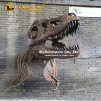 Décoration murale MY DINO DS-159, squelette de T-rex réaliste fait main, demi-corps