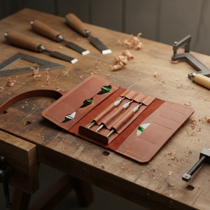 กระเป๋าหนังสไตล์เรโทรสำหรับเก็บลูกดอก ยี่ห้อ Boshiho พร้อมปลอกหุ้มลูกดอกปลายเหล็ก เหมาะสำหรับเป็นของขวัญ - Product Image 5