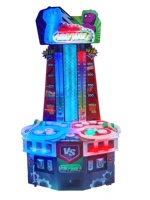 Machine de jeu d'intérieur pour enfants à deux joueurs, à monnayeur, 'Robot Chase Whack a Mole', équipement de divertissement en bois pour manèges pour enfants en centre commercial