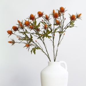 Hot Selling Artificial <b>Plastic</b> Eryngo Flower Artificial Tropical Flowers <b>Plant</b> for Home Arrangement Wedding Decoration - Product Image 1