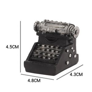 Resin Crafts Ornaments Cafe Home Decoration Ornaments Photography Background Props Record Player <strong>Typewriter</strong> - Product Image 4