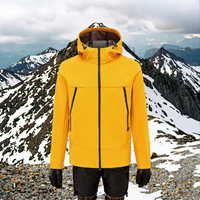 Vestes d'hiver pour hommes personnalisées OEM, éco-responsables, coupe-vent, imperméables, à capuche, en softshell, avec fermeture éclair frontale et maille extérieure haute performance