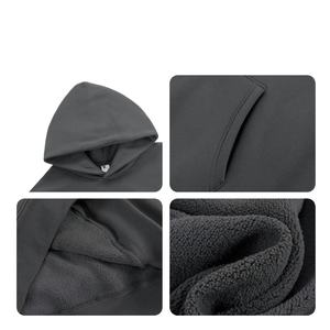 Sudadera con Capucha TKAN53D para Hombre, de Poliéster/Algodón, Talla Grande, Ecológica, Otoñal, Casual, Lisa, al por Mayor, con Bordado 3D Personalizado - Product Image 3