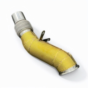 Collettore di Scarico ad Alto Flusso in Acciaio Inox 304 con Scudo Termico Dorato per BMW B48 <span class=keywords><strong>G20</strong></span> G21 <span class=keywords><strong>G30</strong></span> 325i/330i, Parti per Tuning - Product Image 3