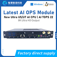 Potente Ordenador OPS con IA, CPU TOPS 22 Ultra 5/7, Memoria de Alta Velocidad, Pantalla Múltiple 4K/60Hz, PC OPS para Panel Plano Interactivo