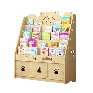 Bibliothèque pour enfants en forme de maison Meubles pour enfants Bibliothèque Étagère en bois massif Étagère de <span class=keywords><strong>rangement</strong></span> pour jouets Armoire - Product Image 5