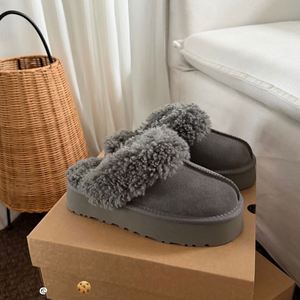 Zapatos de Algodón de Diseño para Mujer, Acolchados, con Suela Gruesa, para Invierno y Otoño, Cálidos, Casuales, de una Pieza, para Exteriores - Product Image 4