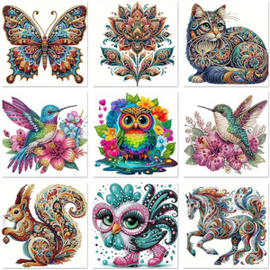Regalo di festa stile cartone animato Mini ornamento 5D cristiano fai da te pittura di diamanti artigianato carino fai da te arte creativa con decorazione per la casa - Product Image 6