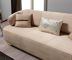 Divano <span class=keywords><strong>da</strong></span> <span class=keywords><strong>sogno</strong></span> dal Design europeo moderno Set 3 + 3 + 1 + 1 + 1 mobili <span class=keywords><strong>da</strong></span> soggiorno in legno allungabile per casa Villa appartamento - Product Image 3