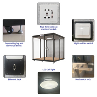 Cabines de bureau insonorisées, cabines de studio d'enregistrement, cabines de réunion privées insonorisées, cabine en verre en vente