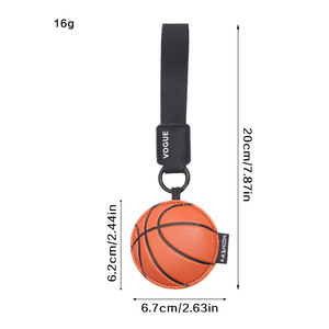 New Style Leather Keychain Basketball Football Volleyball Baseball Key Chain Purse <b>Charms</b> <b>Bag</b> <b>Charms</b> for Handbags - Product Image 5