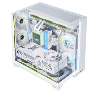 Nouveau Boîtier PC Mid-Tower 2026 <span class=keywords><strong>LIAN</strong></span> LI O11 VISION-M Noir & Blanc & Argent – Boîtier Full Tower pour PC Gaming - Product Image 6