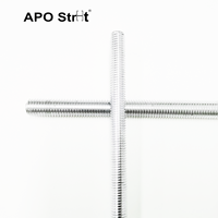 Q235B Non Alloy Steel Threaded Rod Electro Zinc Plated 3/4 Inch Stud for Construction Support, ASTM Standard Custom Cutting