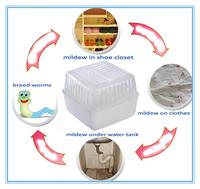 Boîte de déshumidificateur de recharge haute capacité absorbant l'humidité-Boîtier en plastique Piège humide étanche pour le stockage sous le lit