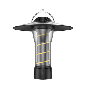 Lampe de camping LED d'urgence pour tente avec crochet de chargement USB, ensemble en boîte noire, batterie 2200 mAh, durée de vie de 25 000 heures - Product Image 1