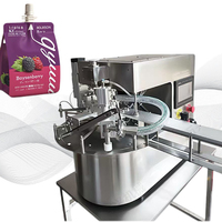 Machine de remplissage automatique de sachets de détergent de 1L et 5L, machine de remplissage et de bouchage de sachets pré-faits pour jus et boissons