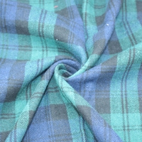 100% polyester teint en fil tissu à carreaux vente chaude gaufre Imitation coton pour chemises