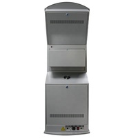 Kiosco de Autoservicio con Soporte para Piso Interior, Escáner QR, Sistema de Gestión de Colas, Pantalla Táctil y Teclado Integrado