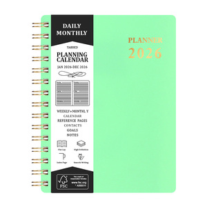 Libreta Planificadora Prince A5 2026 al por Mayor de Fábrica, Cubierta de PP, Logotipo Personalizado, Encuadernación en Espiral Metálica, Diarios, Libretas para Regalo - Product Image 2