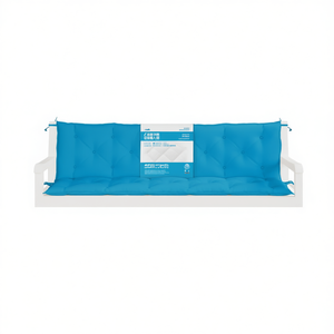 Coussin de banc d'extérieur en tissu Oxford 70,9x19,7x2,8 pouces bleu clair résistant à l'eau, ensemble de coussins de jardin matelassés - Product Image 1