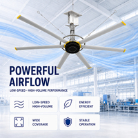 BIOTE HVLS Tavan Hava Sirkülatörü 7.3m 24ft PMSM Motor 1.5kW 55 RPM 1500m2 Okul Spor Salonu için 45dB Geniş Alan Hava Akışı