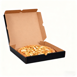 Caja <span class=keywords><strong>de</strong></span> cartón para <span class=keywords><strong>pizza</strong></span> negra <span class=keywords><strong>de</strong></span> cartón corrugado reciclable para llevar 31x31 <span class=keywords><strong>33x33</strong></span> 42x42cm Caja <span class=keywords><strong>de</strong></span> embalaje <span class=keywords><strong>de</strong></span> <span class=keywords><strong>pizza</strong></span> personalizada - Product Image 4