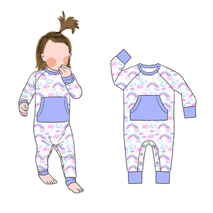 Özel Tasarım Little Glow Çocuk 2026 Yeni Bebek Cepli Tulum Unisex Bambu Kumaş Ter Emici Nefes Alabilen Kolay Temizlenen Bakım Gerektirmeyen - Product Image 4